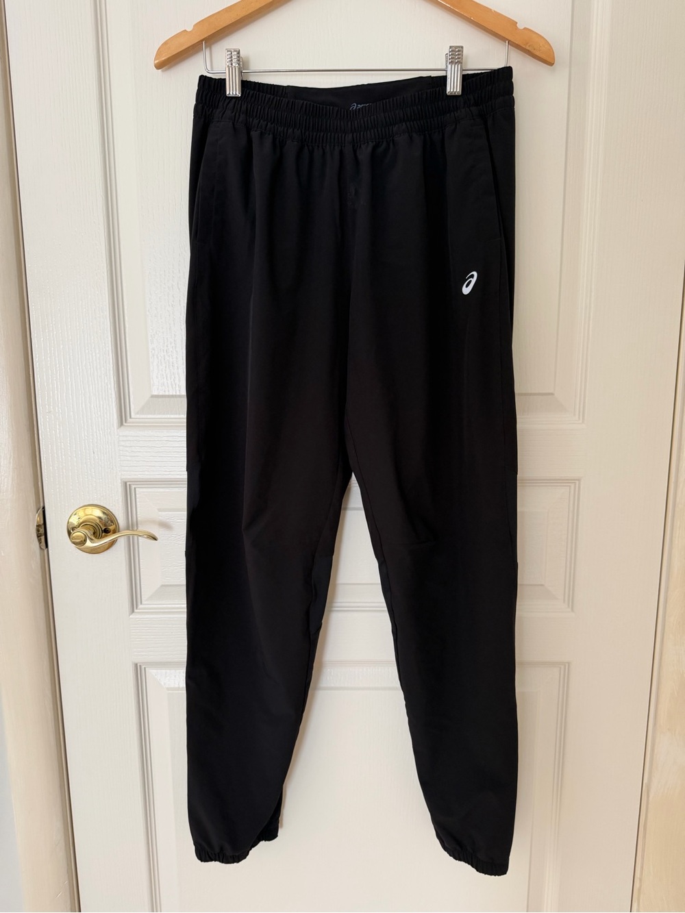 ASICS Black Athletic Jogger Pants Size S Lightweight Stretch Training